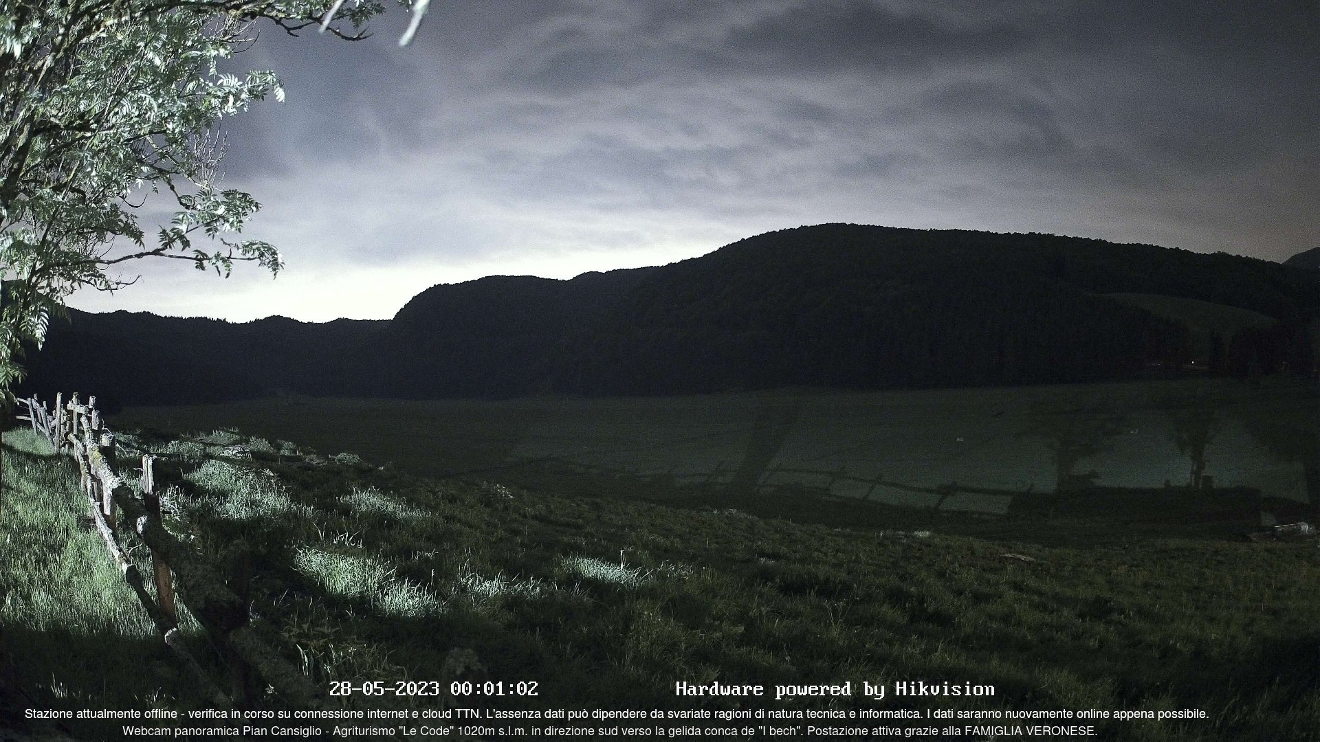 time-lapse frame, Webcam Cansiglio - verso la piana dei "Bech" webcam