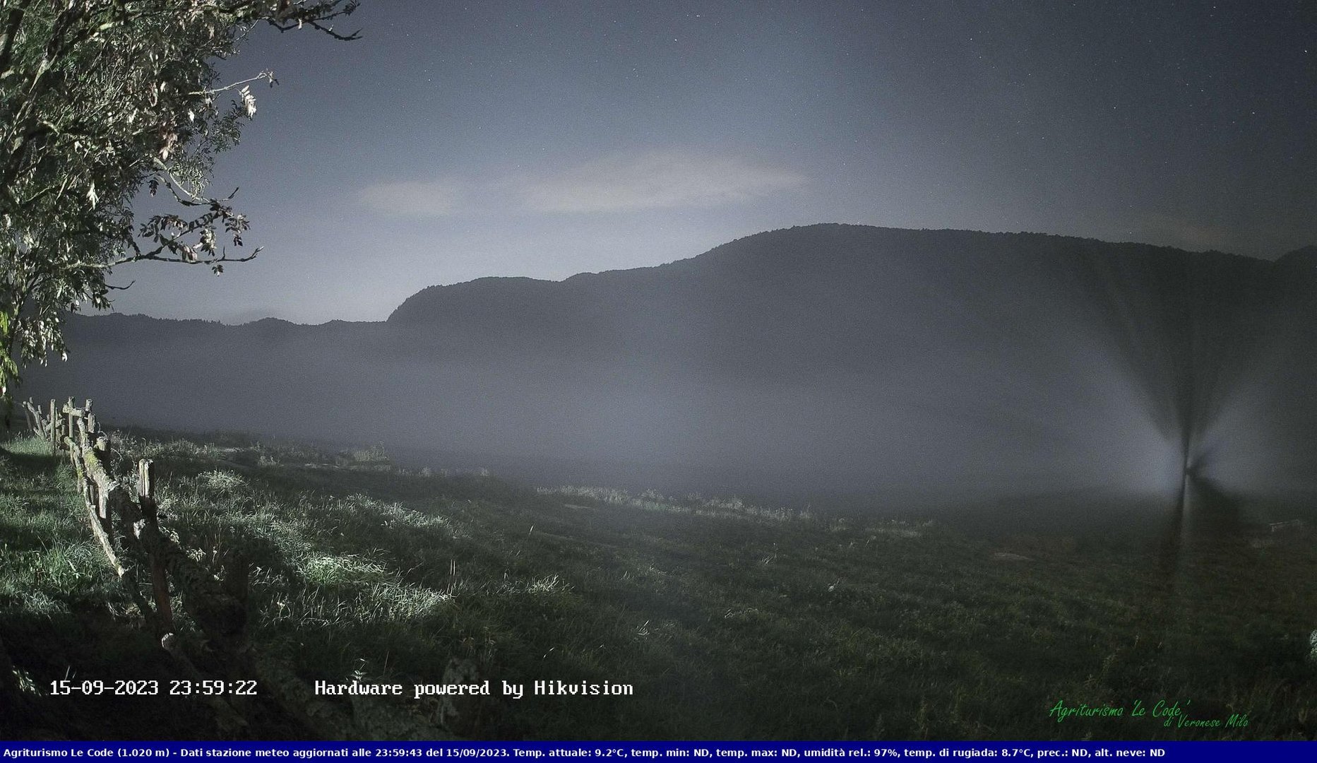 time-lapse frame, Webcam Cansiglio - verso la piana dei "Bech" webcam