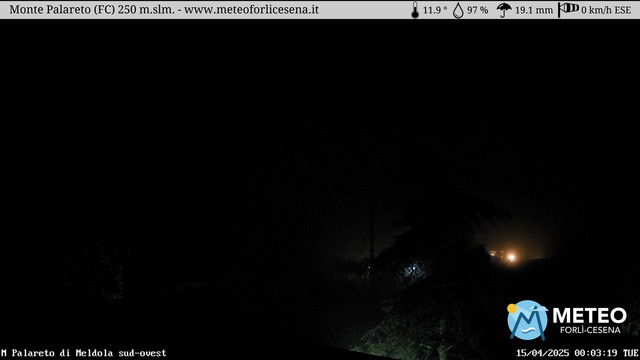 time-lapse frame, Monte Palareto webcam