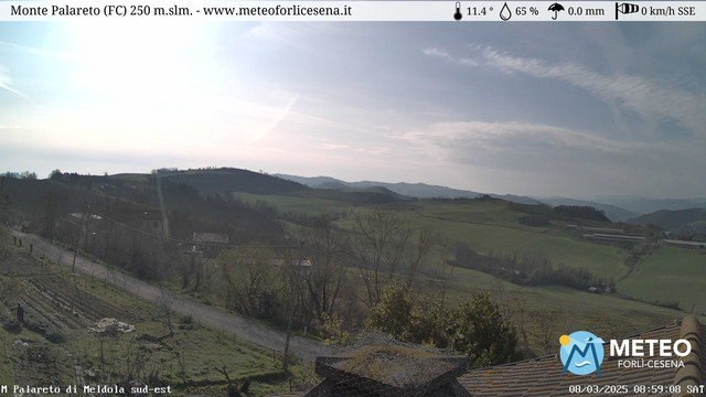 time-lapse frame, Monte Palareto SE webcam