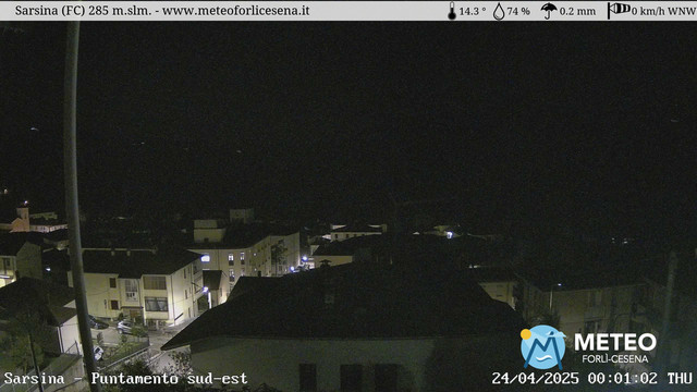 time-lapse frame, Sarsina webcam