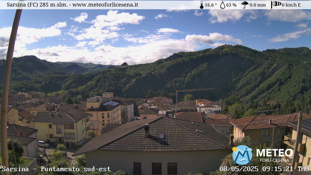 time-lapse frame, Sarsina webcam