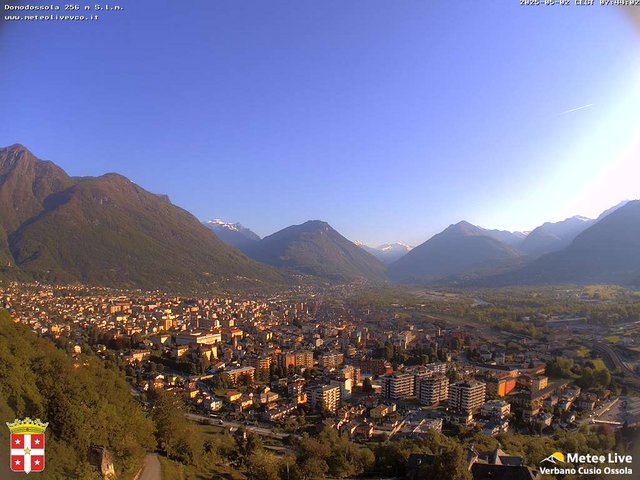 time-lapse frame, Domodossola webcam