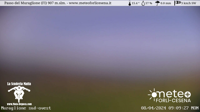 time-lapse frame, Passo del Muraglione webcam