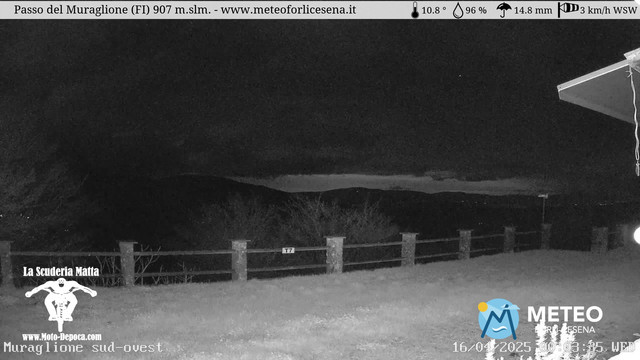 time-lapse frame, Passo del Muraglione webcam