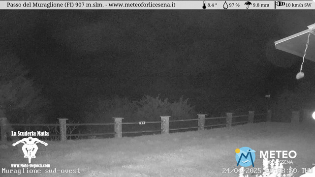 time-lapse frame, Passo del Muraglione webcam