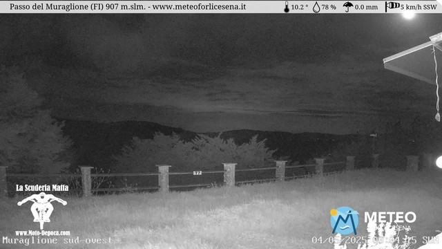 time-lapse frame, Passo del Muraglione webcam