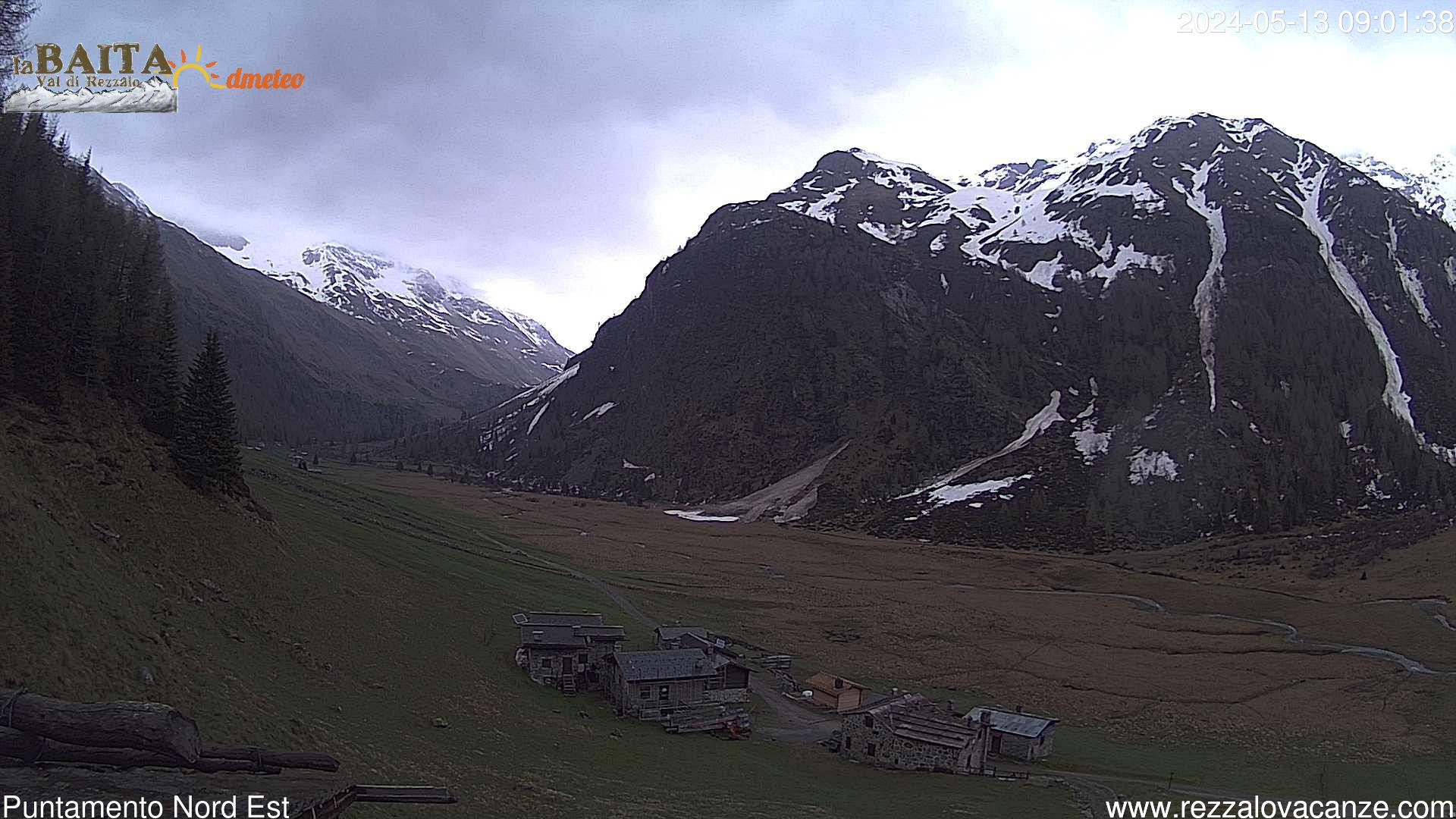 time-lapse frame, Val di Rèzzalo NE webcam