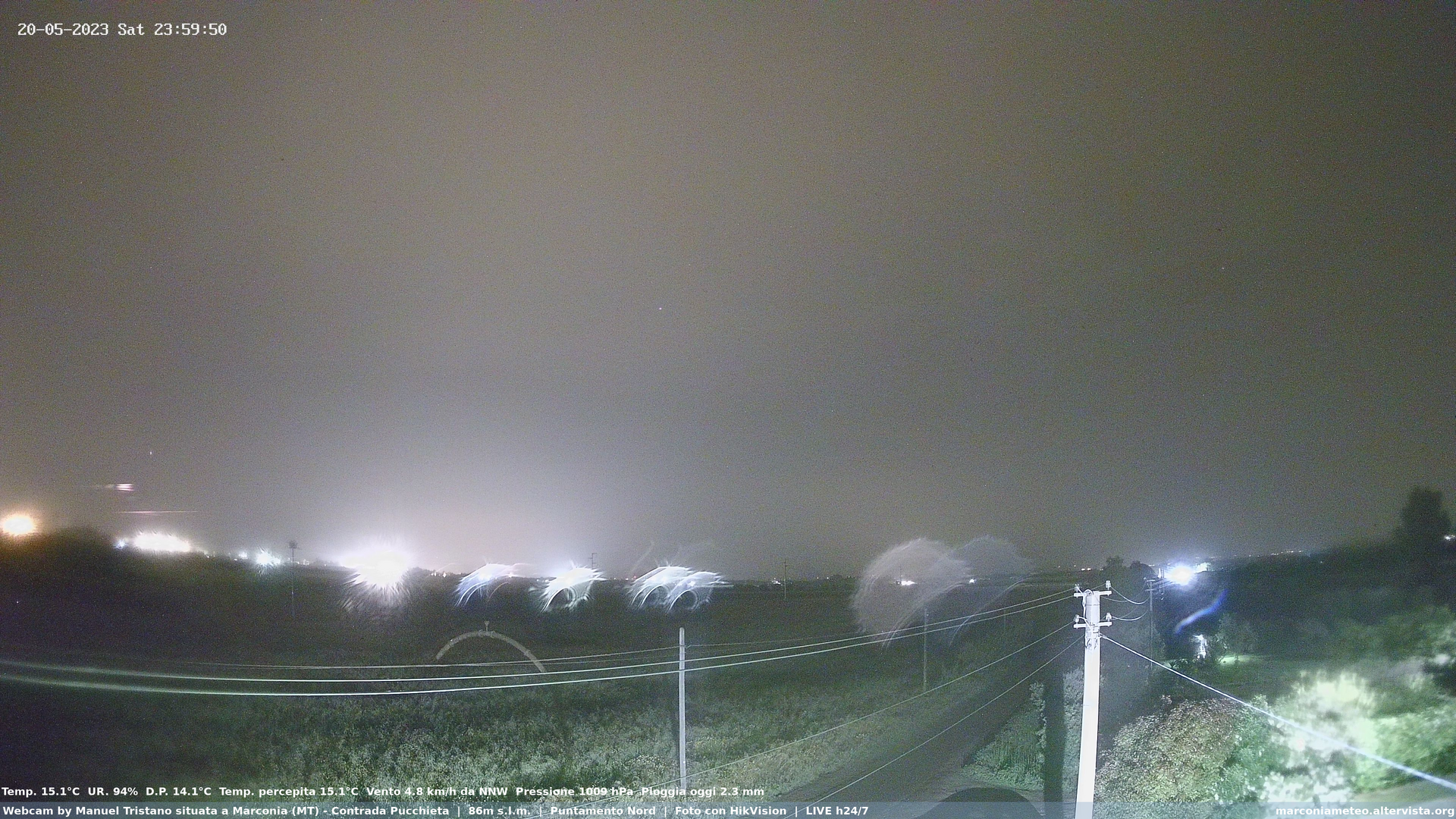 time-lapse frame, Webcam in Contrada Pucchieta, Marconia(MT) webcam
