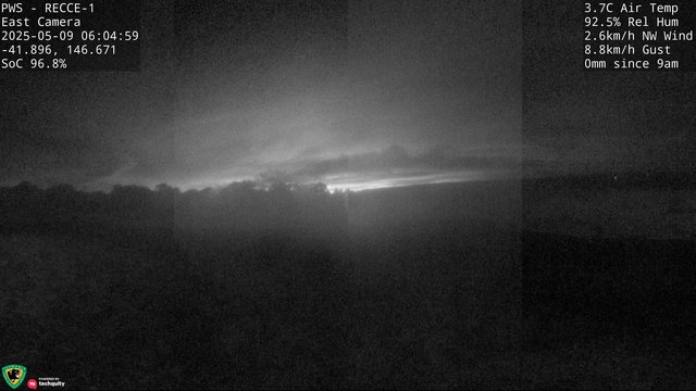 time-lapse frame, Sled 180 East webcam