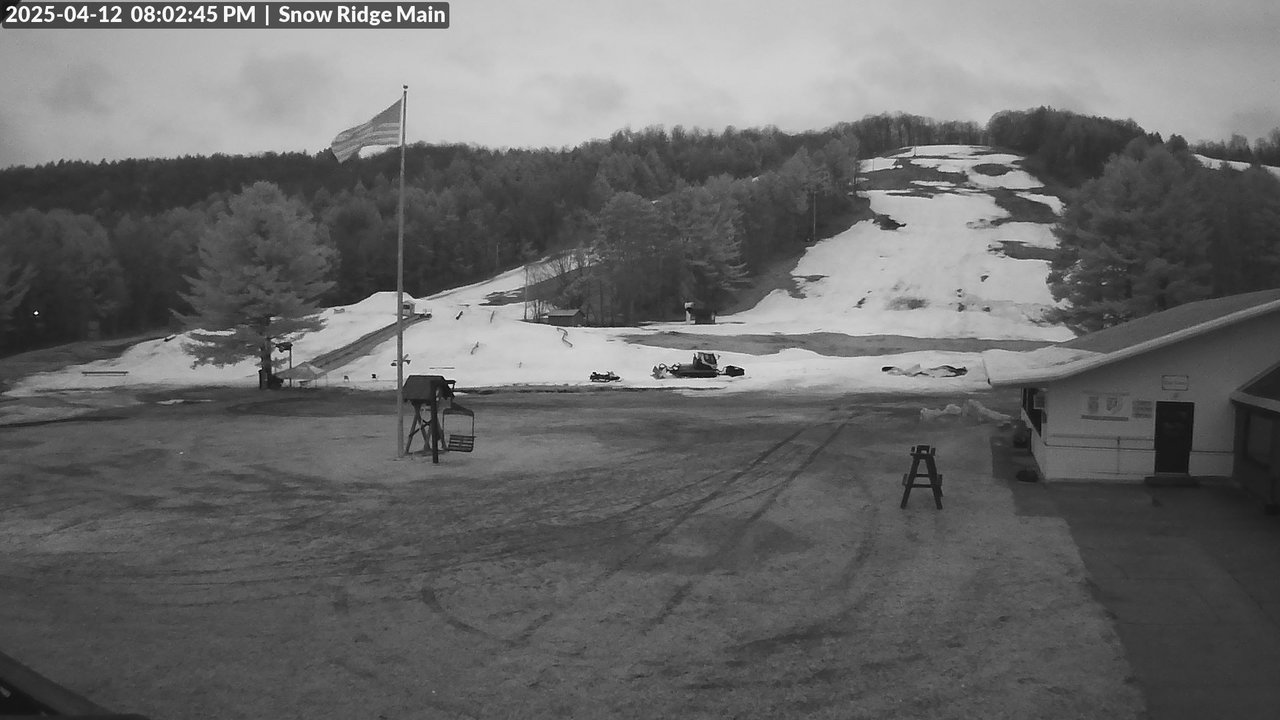 time-lapse frame, Snow Ridge Ski Hill webcam