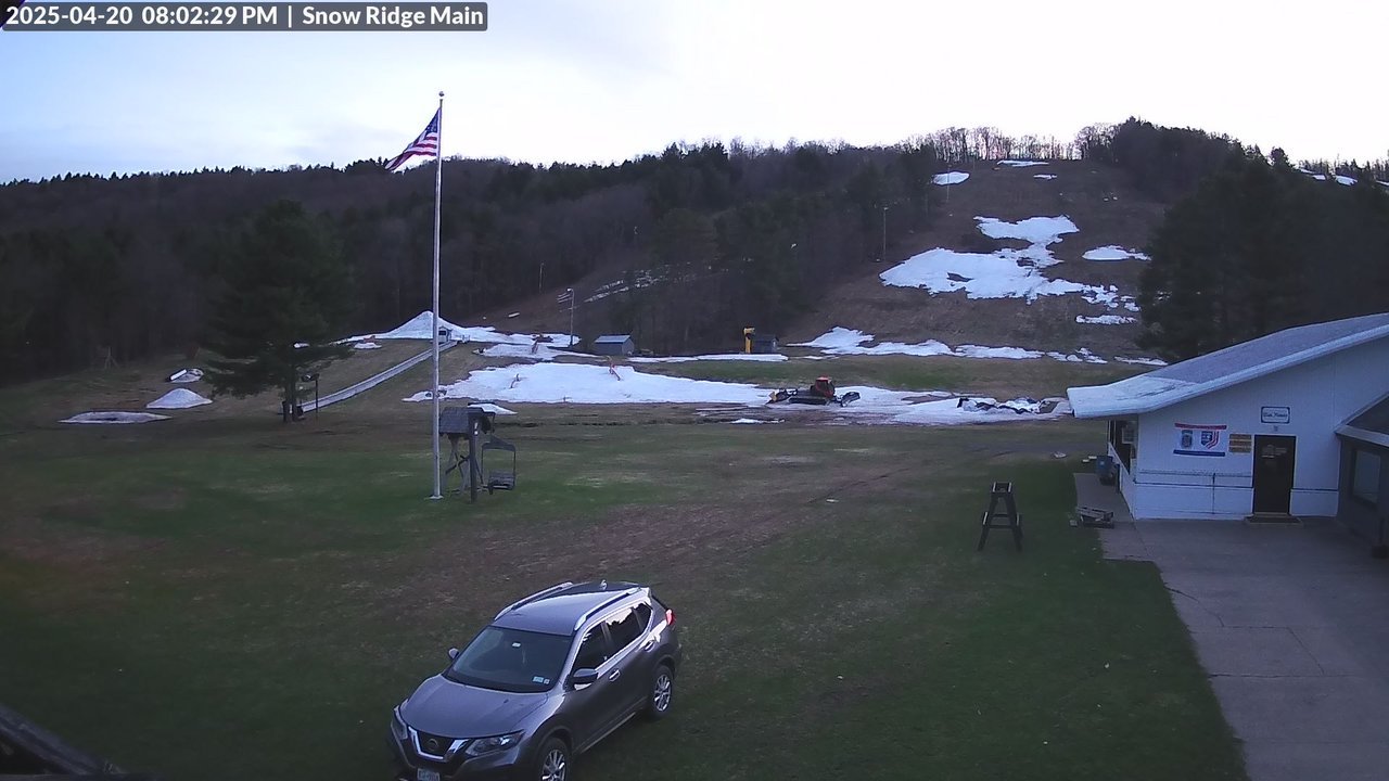 time-lapse frame, Snow Ridge Ski Hill webcam