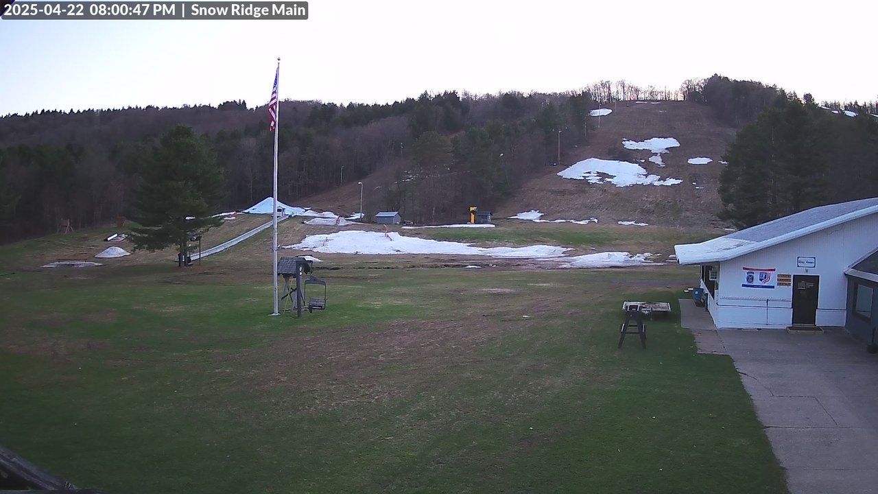 time-lapse frame, Snow Ridge Ski Hill webcam