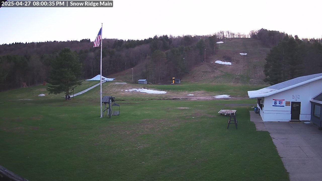 time-lapse frame, Snow Ridge Ski Hill webcam