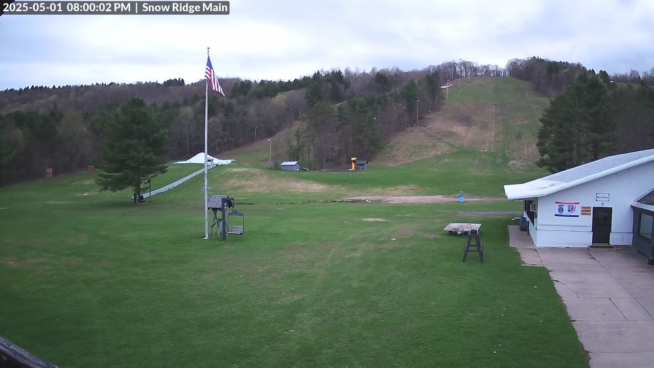 time-lapse frame, Snow Ridge Ski Hill webcam