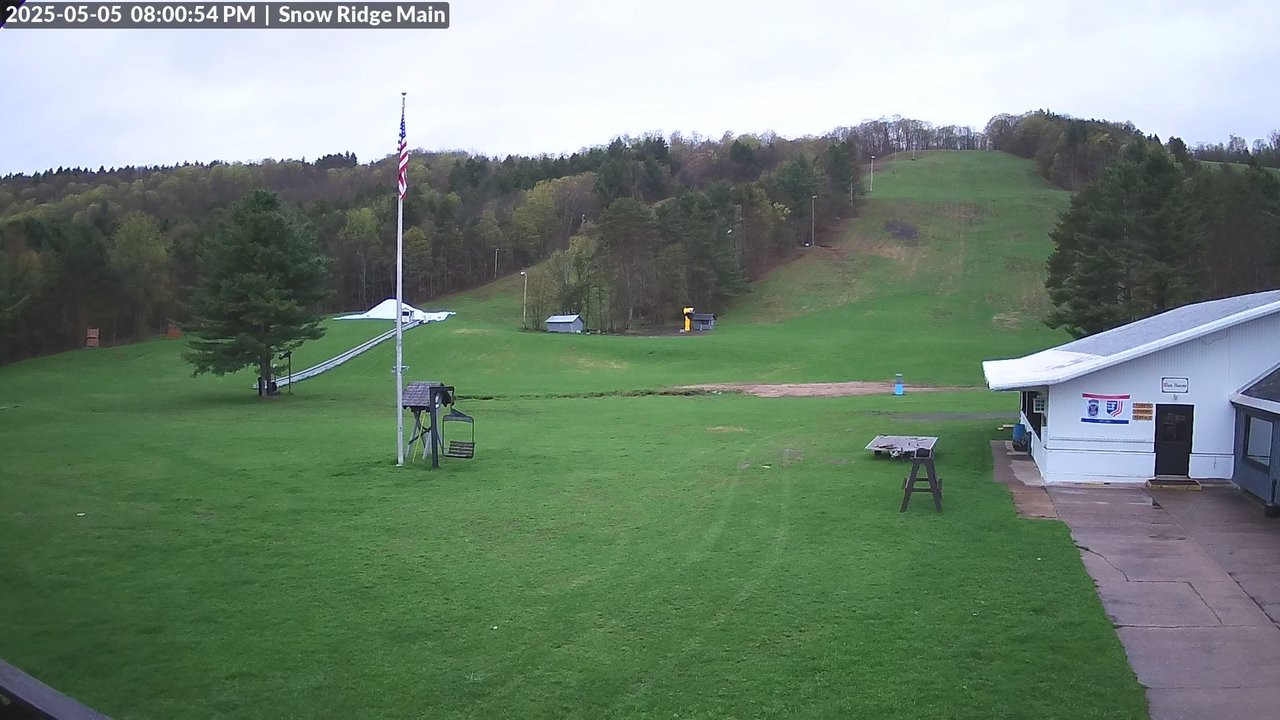 time-lapse frame, Snow Ridge Ski Hill webcam