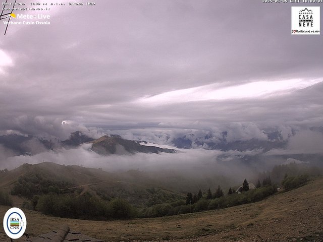 time-lapse frame, Mottarone nord webcam