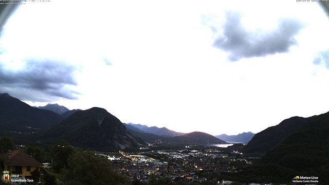 time-lapse frame, Gravellona Toce panoramica webcam