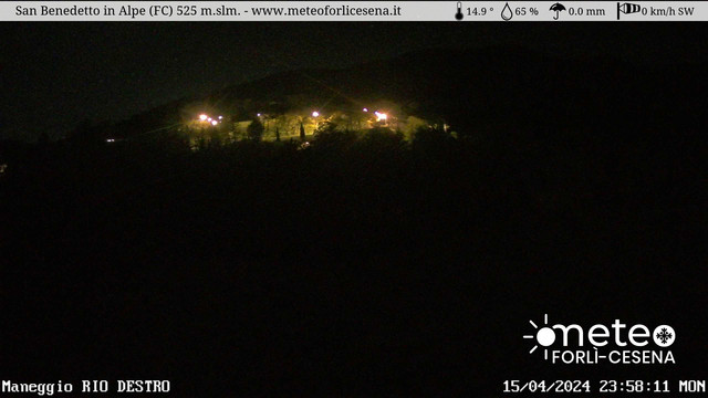 time-lapse frame, San Benedetto in Alpe webcam