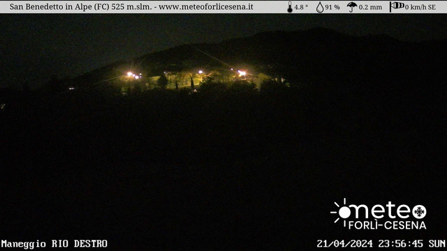 time-lapse frame, San Benedetto in Alpe webcam