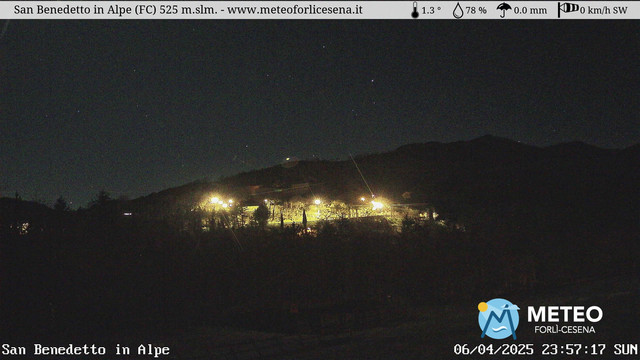 time-lapse frame, San Benedetto in Alpe webcam