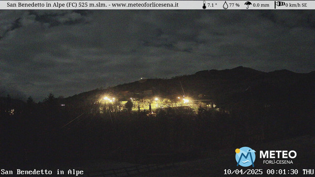 time-lapse frame, San Benedetto in Alpe webcam