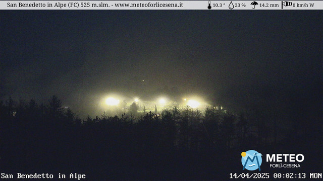 time-lapse frame, San Benedetto in Alpe webcam