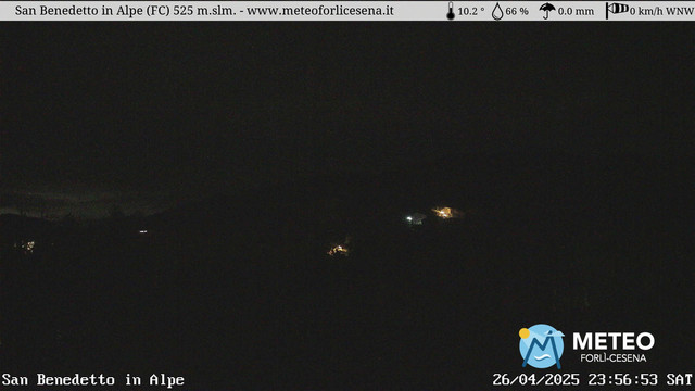 time-lapse frame, San Benedetto in Alpe webcam