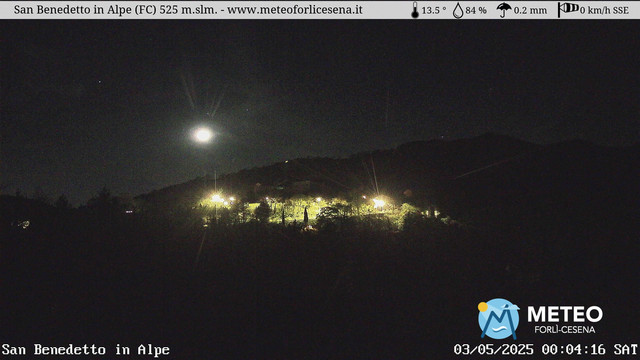 time-lapse frame, San Benedetto in Alpe webcam
