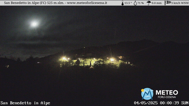 time-lapse frame, San Benedetto in Alpe webcam