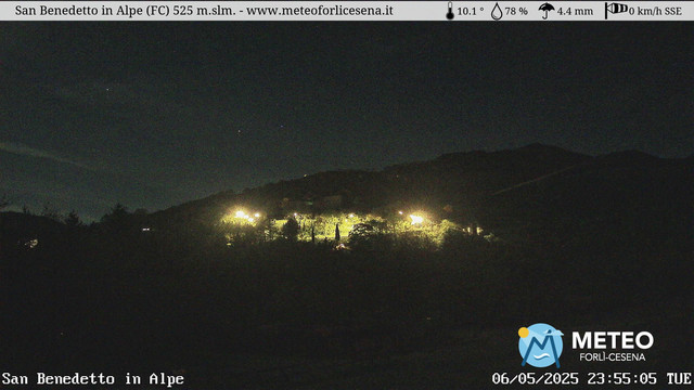 time-lapse frame, San Benedetto in Alpe webcam