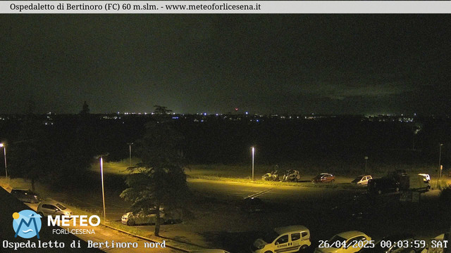 time-lapse frame, Ospedaletto di Bertinoro webcam