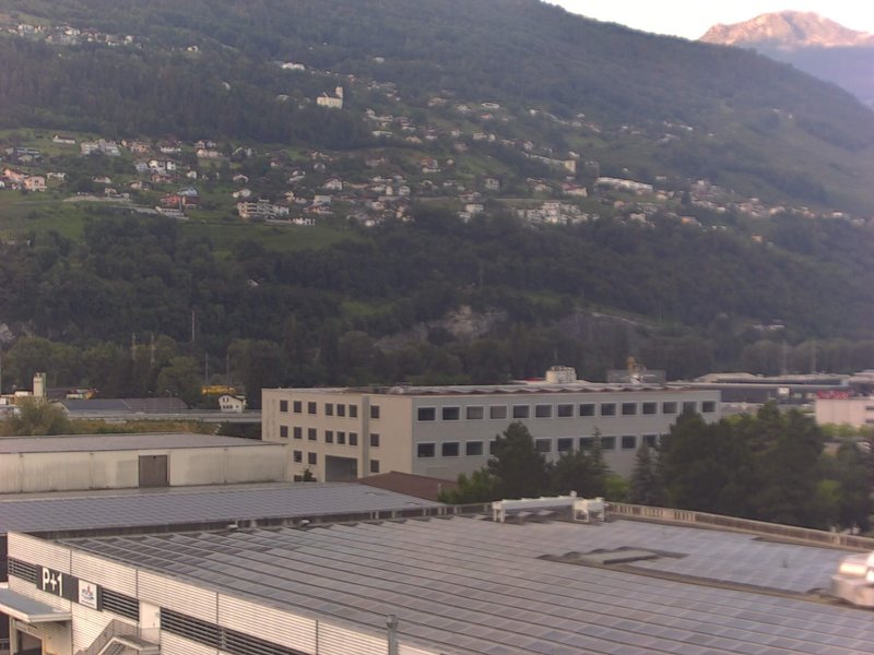 time-lapse frame, Sion - Industrie 17 sud webcam