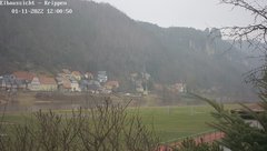 view from Webcam in Bad Schandau Sächsische Schweiz on 2022-01-11