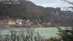 view from Webcam in Bad Schandau Sächsische Schweiz on 2022-01-20