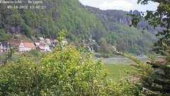 view from Webcam in Bad Schandau Sächsische Schweiz on 2022-05-14