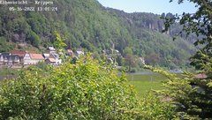 view from Webcam in Bad Schandau Sächsische Schweiz on 2022-05-16