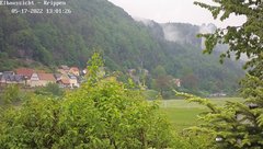 view from Webcam in Bad Schandau Sächsische Schweiz on 2022-05-17
