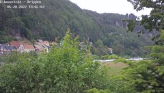view from Webcam in Bad Schandau Sächsische Schweiz on 2022-05-28