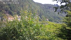 view from Webcam in Bad Schandau Sächsische Schweiz on 2022-06-19