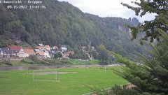 view from Webcam in Bad Schandau Sächsische Schweiz on 2022-09-15