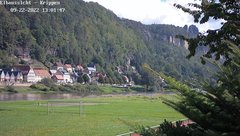view from Webcam in Bad Schandau Sächsische Schweiz on 2022-09-22