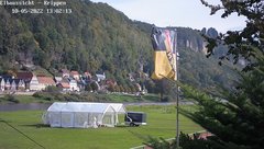 view from Webcam in Bad Schandau Sächsische Schweiz on 2022-10-05