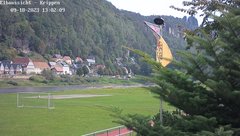 view from Webcam in Bad Schandau Sächsische Schweiz on 2023-09-18