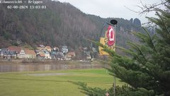 view from Webcam in Bad Schandau Sächsische Schweiz on 2024-02-08