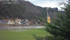 view from Webcam in Bad Schandau Sächsische Schweiz on 2024-02-12