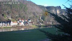 view from Webcam in Bad Schandau Sächsische Schweiz on 2024-12-23