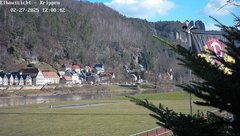 view from Webcam in Bad Schandau Sächsische Schweiz on 2025-02-27