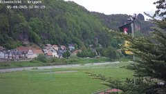 view from Webcam in Bad Schandau Sächsische Schweiz on 2025-05-04