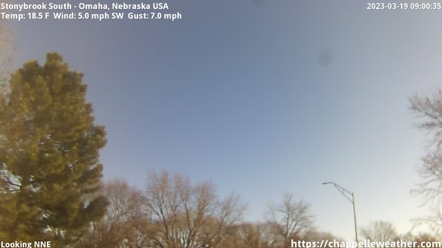 time-lapse frame, Stoneybrook South webcam